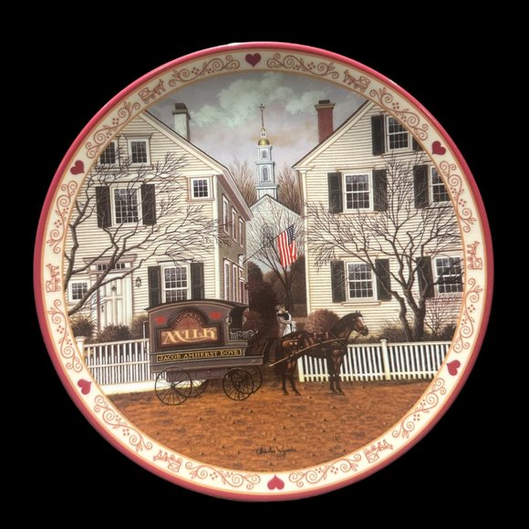 Vintage Collector Plate "A Farewell Kiss for Miss Jacob Amherst Dove" - Picture 1 of 2